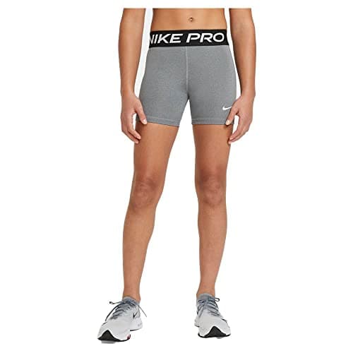 Image of NIKE Womens G Np Df 3in Short Pants, Carbon Heather/White, M UK
