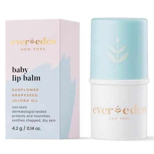 Image of Evereden Baby Lip Balm, 0.14 oz | Clean Baby Care | Non-toxic and Fragrance Free Skincare