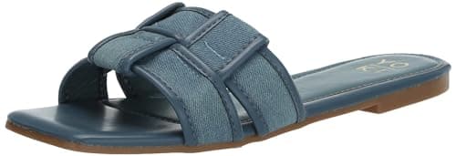 Image of YOKI Women's Flat Sandal, Denim, 7 UK