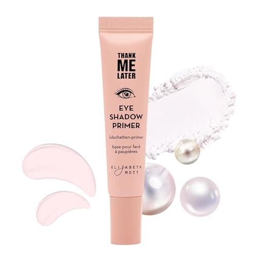 Image of Elizabeth Mott Eyeshadow Primer - Thank Me Later - for Long-Lasting Power Grip - Eye Makeup Base to Control Oil & Prevent Creasing for All-Day - Eye Shadow Cream for Mature Skin - 10 g