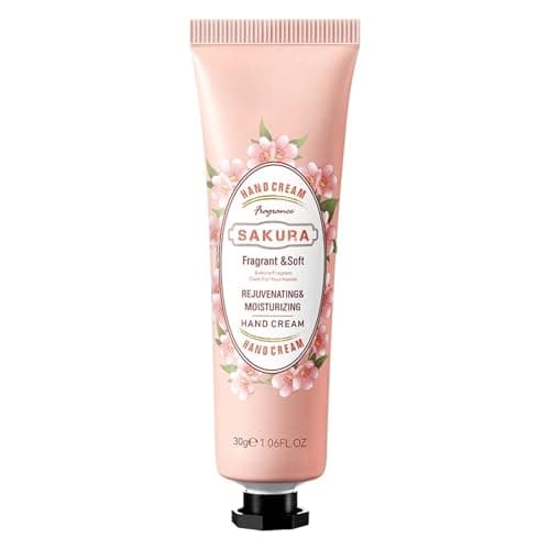 Image of Working Hands Hand Moisturiser – Nourishes Very Dry Cracked Skin, Fast-Absorbing Vegan Cruelty-Free, Ideal for Daily Use, Work & On-the-Go Care (Cherry Blossom)
