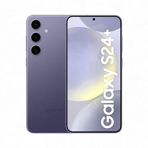 Image of Samsung Galaxy S24+, AI Android Smartphone, 12GB RAM, 512GB Storage, 50MP Camera, Large display, Faster RAM, Long Battery Life, Cobalt Violet, (UK Version) (Renewed)