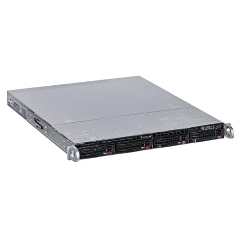 Image of SUPERMICRO CSE-813MFTQC-R407CB 400 W Rack-Mountable Chassis, 1U, ATX, SATA/SAS - Black