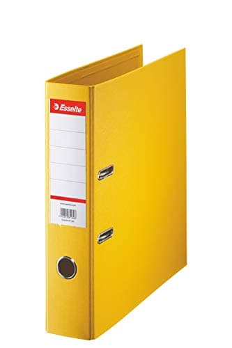 Image of Esselte Standard, 1x Lever Arch Finder, Yellow, 75 mm Spine, A4, PP, 320270
