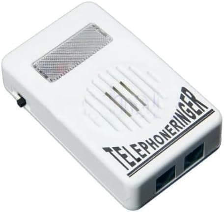 Image of White Telephone Ringer Amplifier Bell Extra-Loud Telephone/Phone Ringer Use Safety Small in Size and Light in Weight, Landline Phones,Telephones and Accessories