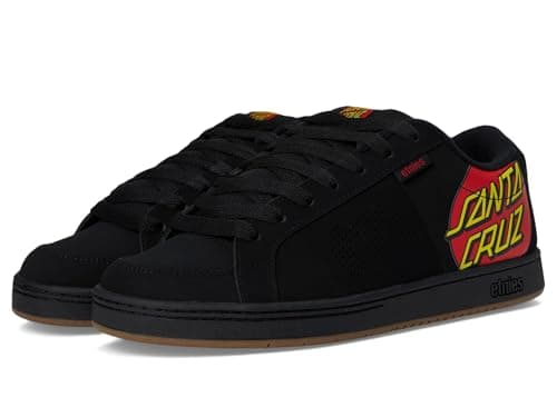 Image of Etnies Kingpin X Santa Cruz Mens Skate Trainers in Black - 10 UK
