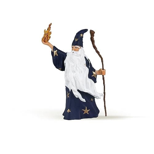 Image of Papo - Realistic Merlin The Enchanter Figure - Ages 3+ - Enchanted World Collection - Creative Play Magic And Legends - Gift Idea Toy for Girls and Boys