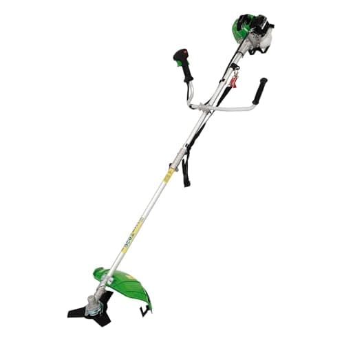 Image of Draper 25.4cc Petrol Brush Cutter & Grass Trimmer, 2-Stroke Strimmer with 3-Tooth Blade, 44cm Line Head, Easy Start, U-Handle, Harness & Split Shaft