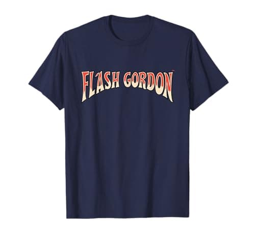 Image of Flash Gordon Comic Text Logo Retro T-Shirt