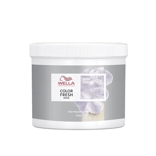 Image of Wella Professional Color Fresh Mask, Temporary Hair Color Refresh Treatment, Semi-Permanent Hair Dye, Hair Gloss Treatment, Pearl Blonde, 500 ml