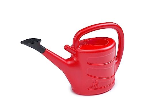 Image of ACCURATE 5L Watering Can in Red | Lightweight for Garden & Indoor Use with Detachable Sprinkler Rose Head | RED (5 LITRE)