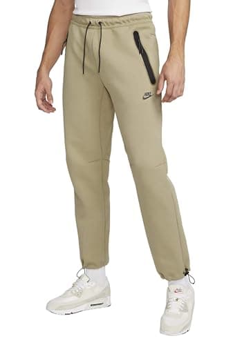 Image of Nike Sportswear Tech Fleece Men's Pants, Khaki/Black, Medium