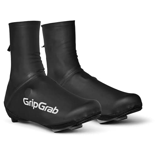 Image of GripGrab PACR Waterproof Road Cycling Overshoes Aero Rain Shoe Covers Windproof Tight Fitting Road Bike Cycle Gaiters