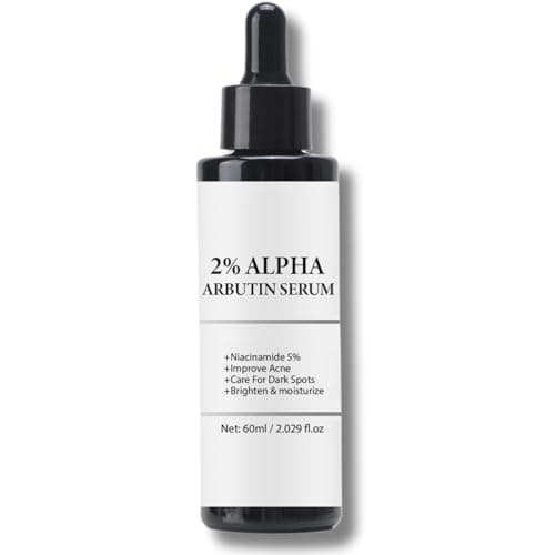 Image of 2% Alpha Arbutin Serum for Pigmentation, Dark Spot Correcting Glow Serum Niacinamide & Glutathione | Anti-Blemish Brightening Facial Serums for Even Skin Tone | Korean Skincare 60ml