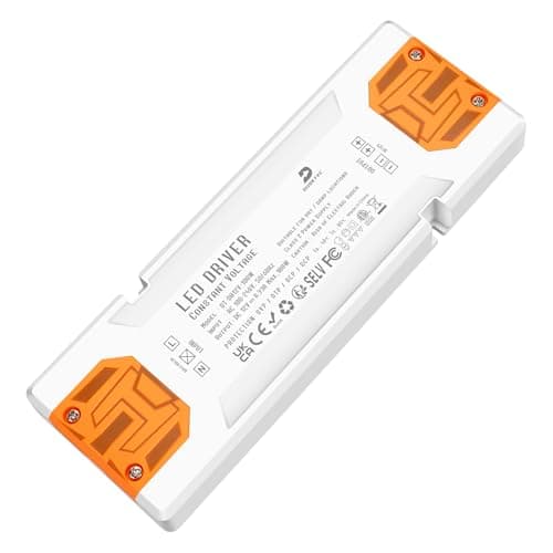 Image of DUSKTEC LED Driver 12V 100W, AC 240V to DC 12V 8.33A, Ultra Slim LED Transformer 12 Volt, Constant Voltage Power Supply Quiet for LED Strip Light, Display, G4 MR11 and MR16 Light Bulbs