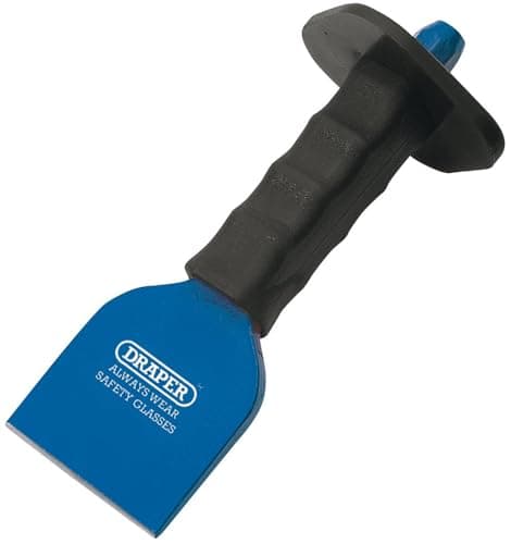 Image of Draper DRA63730 Brick Bolster with Hand Guard 225 x 75 mm , Blue