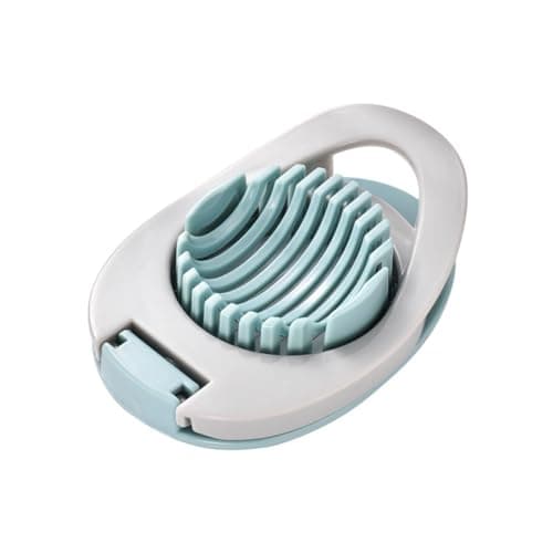 Image of LAWALEISHE Egg Slicer with Stainless Steel Wire Egg Slicer,Multifunctional Egg Cutter,Heavy Duty Egg Cutter with Sharp Wire for Evenly Slicing Boiled Eggs Ham Banana and Strawberry (Green)