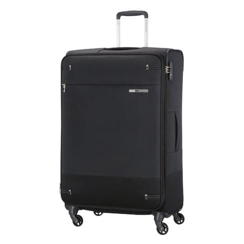 Image of Samsonite Base Boost - Soft Luggage Suitcase 78 cm Large, Trolley Case with 4 Wheels, TSA Lock, Lightweight & Expandable, 105 L, Black