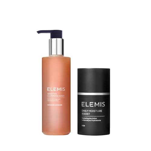 Image of ELEMIS Men’s Moisturiser & Cleansing Duo, Hydrating Face Moisturiser & Daily Face Wash Gift Set for Men