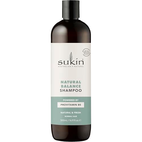 Image of Sukin Natural Balance Shampoo 500ml - maintains naturally balanced hair - with an infusion of baobab, burdock & nettle extracts; cruelty free & vegan friendly.