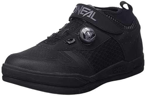 Image of O'NEAL | Mountain Bike Shoes | MTB Downhill Freeride | Vegan | SPD Pedal Plate Compatible, Quick Lace System, Breathable | Session SPD V.22 Shoe | Adult | Black Grey | Size 41