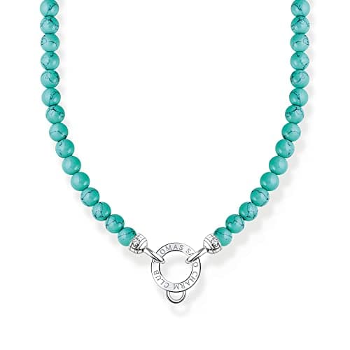 Image of Thomas Sabo Necklace with turquoise pearls 925 Sterling Silver