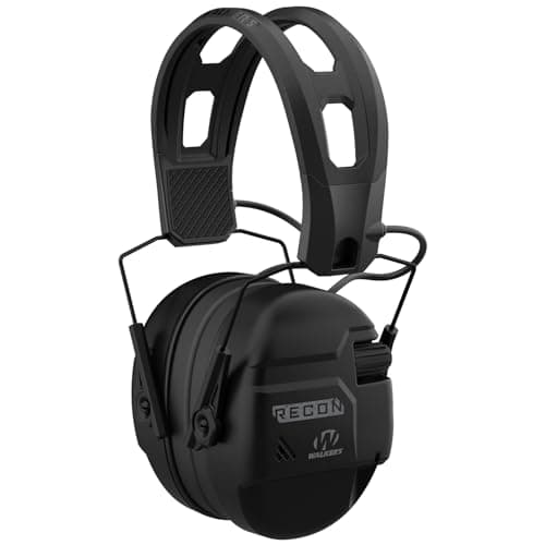 Image of Walker's Recon Electronic Muffs Earmuffs, Black, One Size