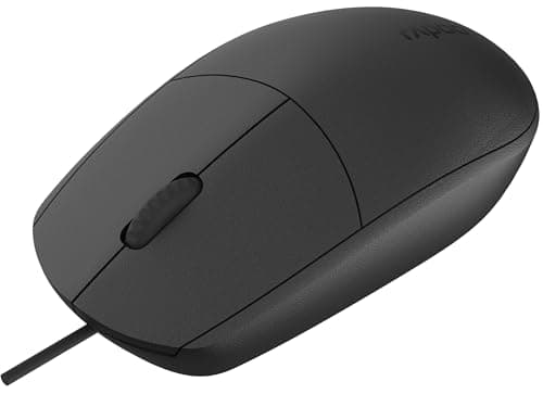 Image of Rapoo N100 Wired Optical Mouse - Black