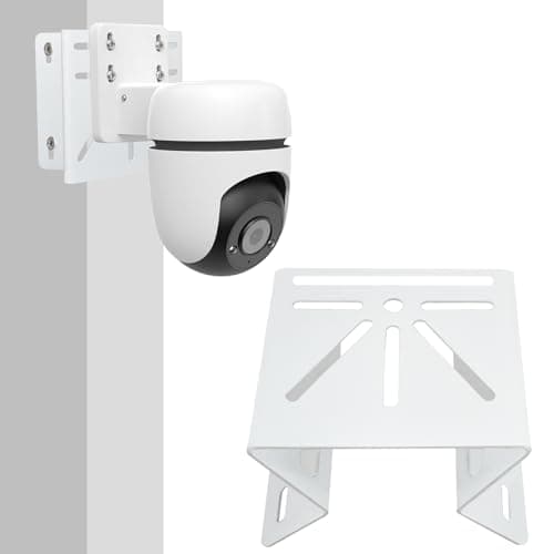 Image of TEKCAM Corner Mount Bracket for Tplink Tapo TC40/TC41/C530WS/C520WS/C51A & Reolink 4K Camera, 270° Wide-Angle Mounting Bracket, Exterior Metal Wall Corner Mount Holder for PTZ Cameras