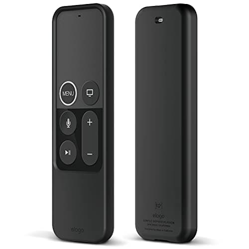 Image of elago R2 Slim Case Compatible with Apple TV Siri Remote 4K / 4th Generation - Anti-Slip, Slim Fit, Durable Material, Scratch-Free Silicone, Shock Absorption (Black)