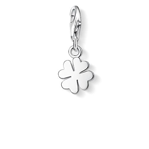 Image of Thomas Sabo Charm pendant cloverleaf Charm Cloverleaf 925 Sterling Silver