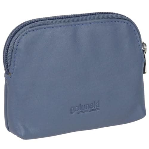 Image of Golunski Ladies Super Soft Leather Coin Purse - Mid Blue