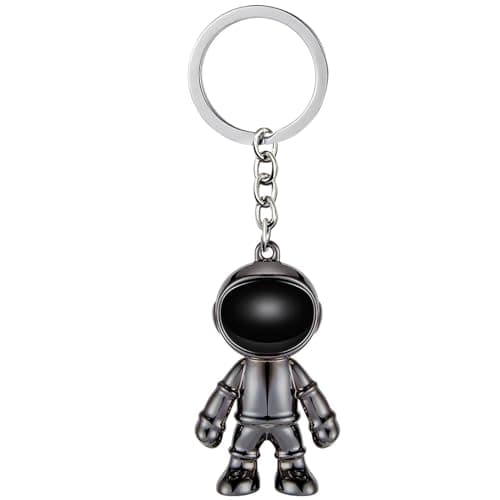Image of Spacemen Keyrings Cool Astronaut Key Chain Robot Keyring for Men Women Metal Car Key Holder Bacpack Charm Key Chains for Boys