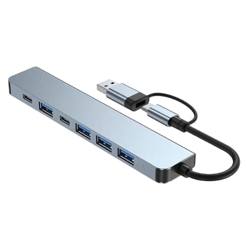 Image of Uitseld USB C Port Hub - USB A and C Hub,USB C Splitter 5GBps Fast Data Transfer Speed USB C Hub with USB 3.0 Ports for Type-C Laptop