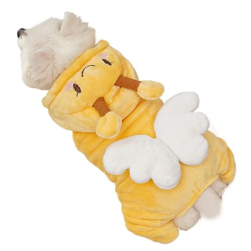 Image of Dog Sweatshirt Warm Fleece Costumes Hooded Sweatshirt Cute Cats Pets for Munchkin Bichon Puppies Medium Home Travel Outdoor Indoor Walking