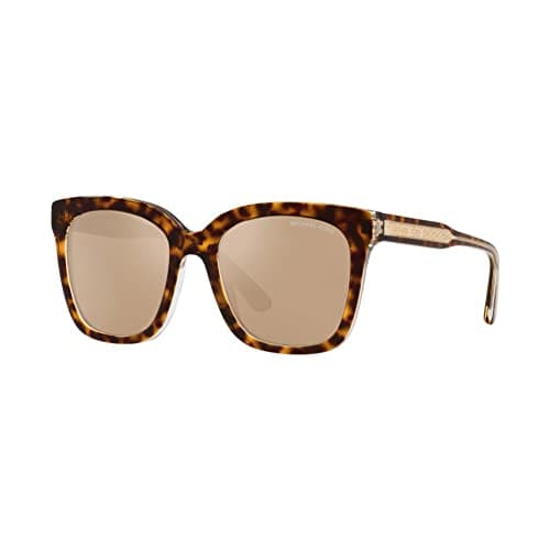 Image of Michael Kors MK2163-31027P MK2163 52 31027P San Marino Sunglasses, Dark Tortoise Clear