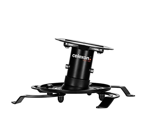 Image of celexon universal projector ceiling mount PDH130 black | tiltable & swivelling projector mount with 360° rotation and 13 cm ceiling distance | max. load capacity 15 kg