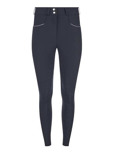 Image of LeMieux Young Rider Izzy Full Seat Breeches - Childrens Equestrian Horse Riding Trousers - Silicone Grip - Navy - 9-10years