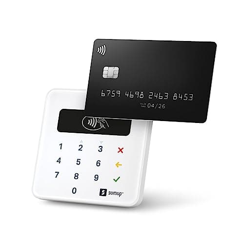 Image of SumUp Air mobile card terminal for contactless payments with Credit & Debit Card, Apple & Google Pay - NFC RFID practical money card reader
