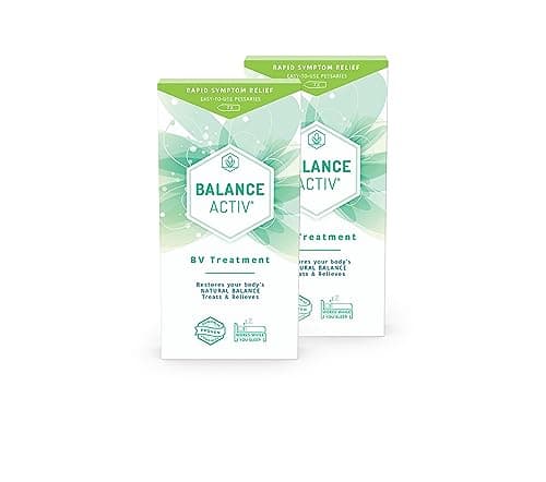 Image of Balance Activ BV Pessaries, Bacterial Vaginosis Treatment for Women, Rapid Relief of Odour, Discomfort & Discharge, 7 Single Use Applications (Pack of 2)