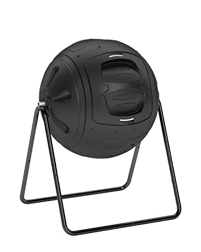 Image of SQUEEZE master Multifunction 130L Garden Tumbling Composter, Heavy-Duty Fast-Working Compost Bin with Easy-to-use Drain Plugs to Collect Liquid (Black)