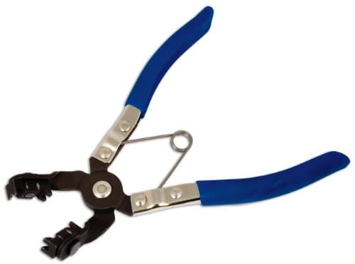 Image of Laser 4231 Hose Clamp Pliers - Angled, Swivel Jaws,Blue