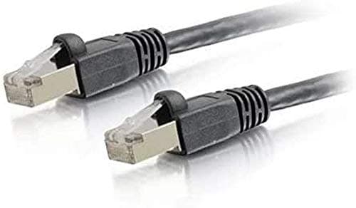 Image of C2G 0.5 m Cat6a Shielded Patch Cable - Black