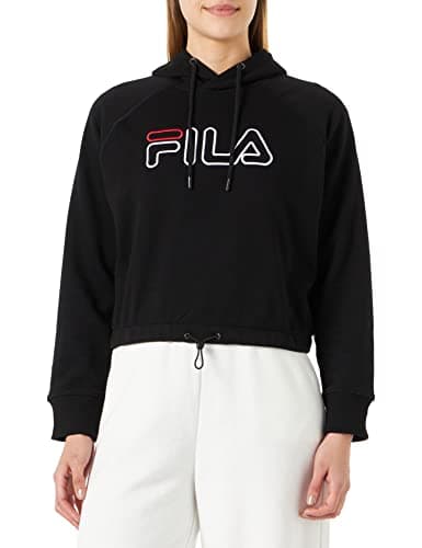 Image of FILA Women's Sarena Cropped Hoodie Black M, black, M