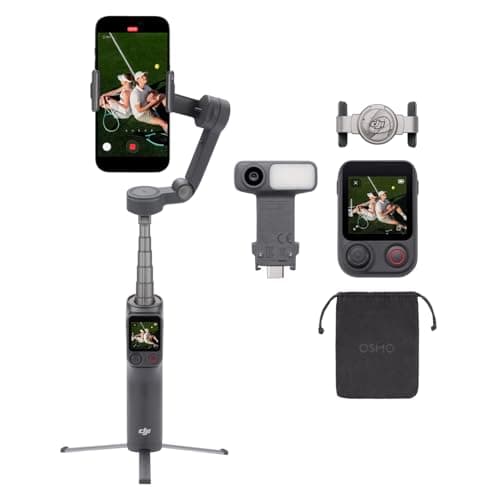 Image of Osmo Mobile 8P Gimbal Stabilizer for iPhone & Android, Tracking Module, Remote Controller, Native Tracking, Built-in Extension Rod & Tripod, 10h Battery, 3-Axis Stabilization, Phone Gimbal