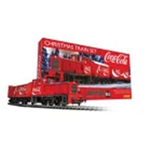 Image of Hornby R1233M The Coca-Cola Christmas Train Set - Analogue OO Gauge Model Railway, Including: Locomotive, Closed Box Van, Container Wagon, Oval Starter Track - Starter Electric Model Train Sets