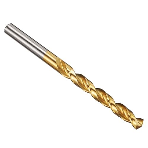 Image of PATIKIL 8mm Drill Bit, M42 8% Cobalt High-Speed Steel Jobber Straight Shank 135° Titanium Nitride (TiN) Coated for Hard Metal Stainless Steel - 1 Pack
