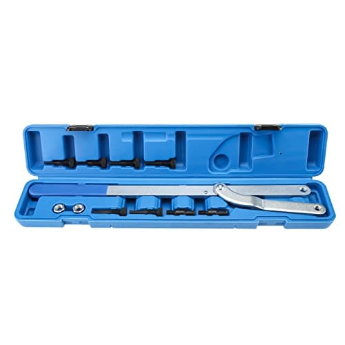 Image of BOOMSTART Universal Camshaft Pulley Holding Tool, Cam Pulley Holder, Fan Clutch Wrench Holder Set with Interchangeable Pins