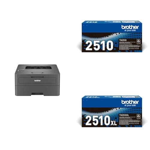 Image of BROTHER HL-L2445DW Mono Laser Printer | Single function | Automatic 2-sided print | A4|UK Plug Toner Cartridges