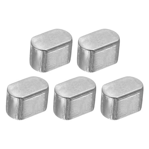 Image of sourcing map 5Pcs Round Ended Feather Key, 5 x 5 x 8mm Carbon Steel Parallel Drive Shaft Key Stock, Machine Keyway for Shaft Type Fastening Connection
